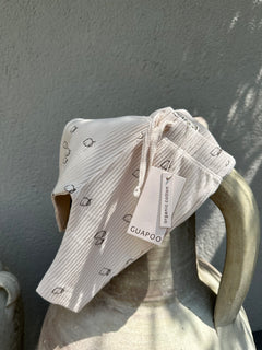 RIB LEGGINGS OAT | LEMON PRINT