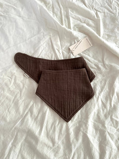 2-er PACK MUSLIN BANDANA | CHOCOLATE