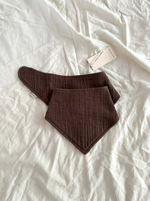 2-er PACK MUSLIN BANDANA | CHOCOLATE