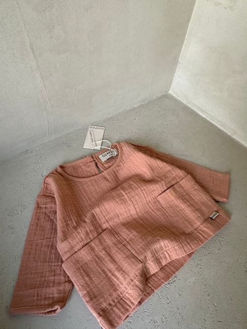 MUSLIN LONGSLEEVE DUSTY CORAL