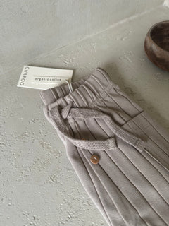 ORGANIC RIB LEGGINGS DOVE
