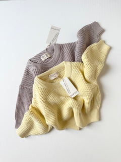CHUNKY SWEATER SOFT YELLOW