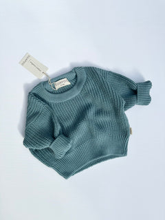 CHUNKY SWEATER FROSTY BLUE