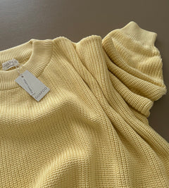 (ADULT) MOM CHUNKY SWEATER BUTTERCREAM