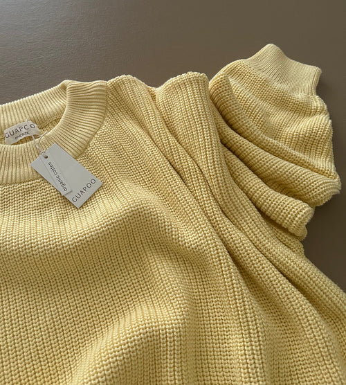 (ADULT) MOM CHUNKY SWEATER BUTTERCREAM