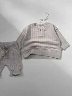 ORGANIC RIB LEGGINGS CREAMY SILK