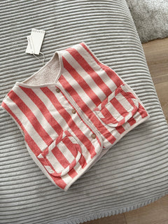 REVERSIBLE VEST | CHERRY HAPPY