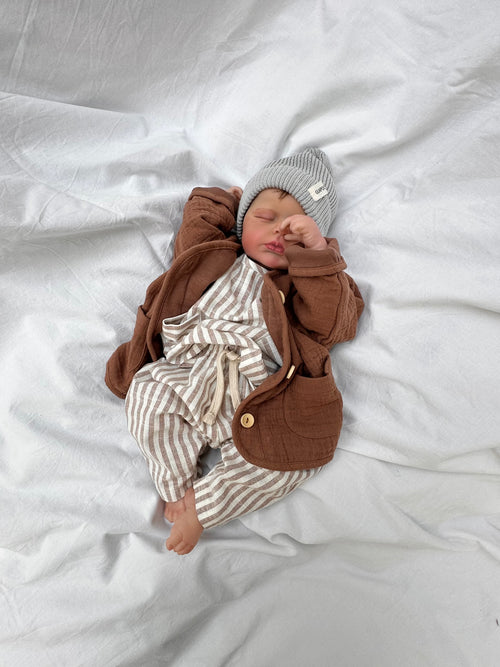 SUMMER T-SHIRT | MOCHA STRIPES