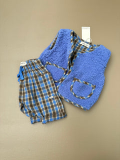 REVERSIBLE VEST BLUE SKY