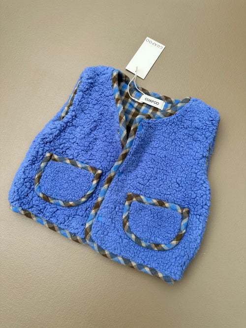 REVERSIBLE VEST BLUE SKY