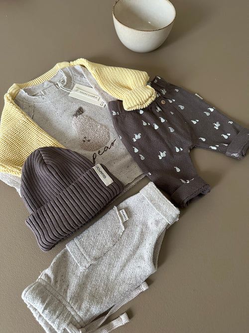 HEAVY RIB BEANIE BROWN