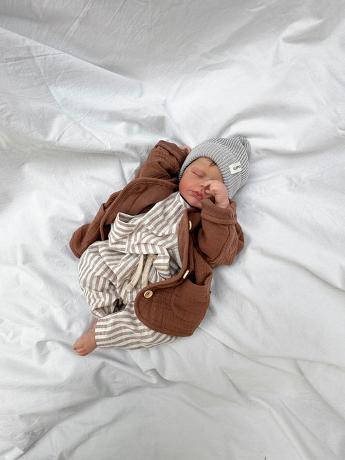 SUMMER PANTS | MOCHA STRIPES