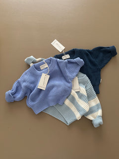 CHUNKY SWEATER SKY BLUE