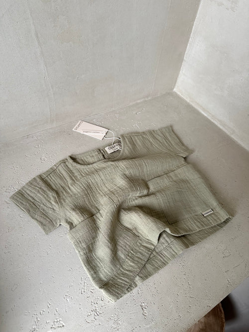 MUSLIN T-SHIRT SAGE