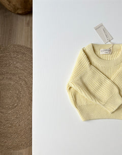 CHUNKY SWEATER SOFT YELLOW