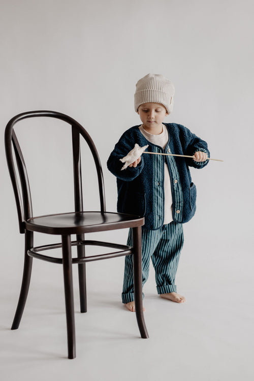 TEDDY JACKET DEEP BLUE