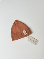 KNIT BEANIE DUSTY CORAL