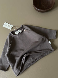 RAGLAN SWEATSHIRT BROWN THANKFUL