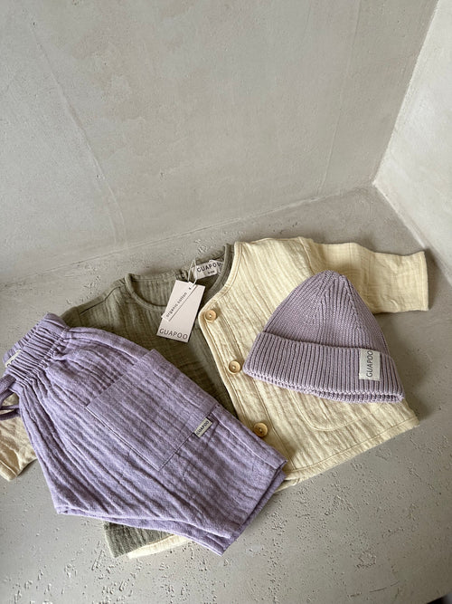 KNIT BEANIE LAVENDER