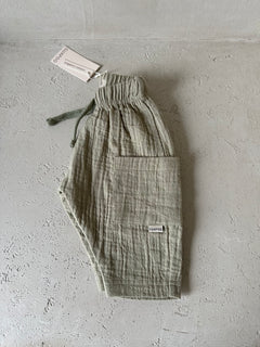MUSLIN PANTS SAGE