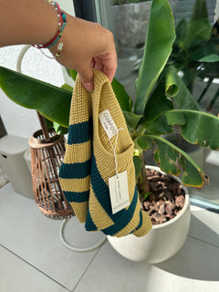 CHUNKY SWEATER MARZIPAN PINE STRIPES