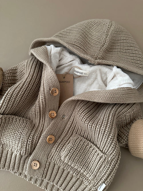 KNITTED CARDIGAN | CACAO