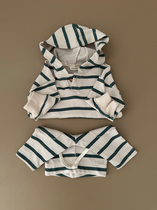 KNIT LEGGINGS | AQUA STRIPES