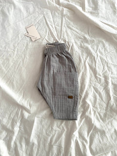 MUSLIN PANTS | GRAY