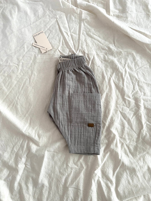 MUSLIN PANTS | GRAY