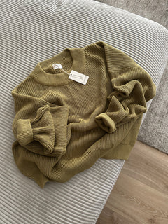 MOM CHUNKY SWEATER OLIVE