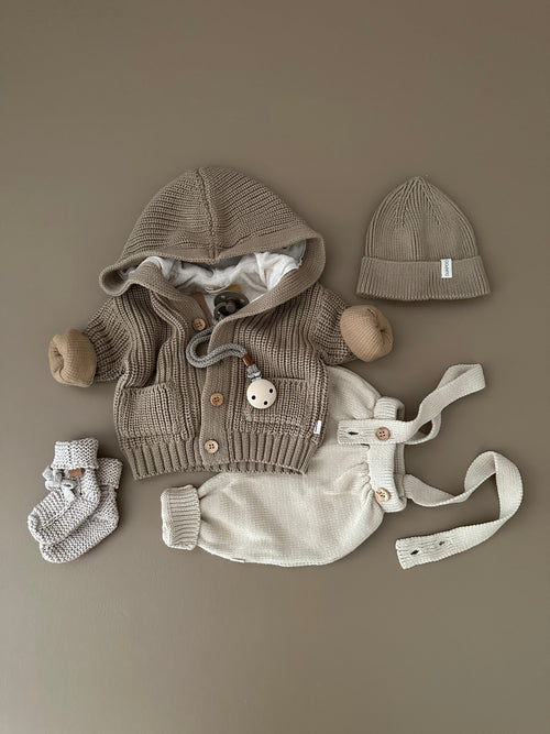 KNITTED CARDIGAN | CACAO