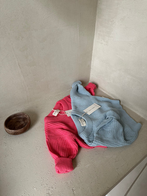CHUNKY SWEATER BLUE HEAVEN