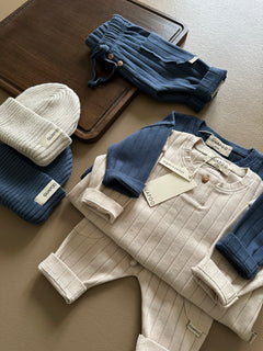 ORGANIC RIB LONGSLEEVE DEEP BLUE