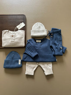 ORGANIC RIB LONGSLEEVE DEEP BLUE