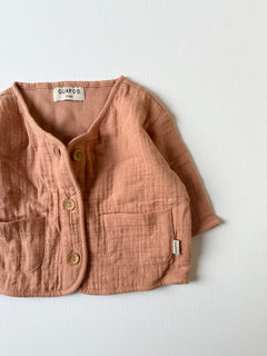 MUSLIN JACKET DUSTY CORAL