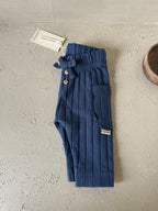 ORGANIC RIB LEGGINGS DEEP BLUE