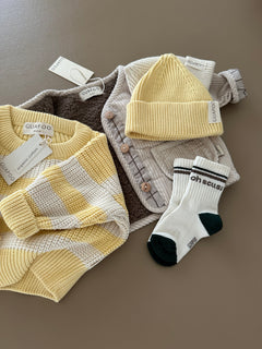 CHUNKY SWEATER DAYLIGHT STRIPES