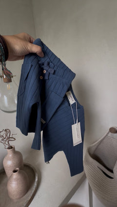 ORGANIC RIB LONGSLEEVE DEEP BLUE