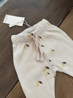 RIB LEGGINGS OAT | PASTEL YELLOW MANGO