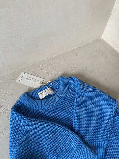 CHUNKY SWEATER | AQUA