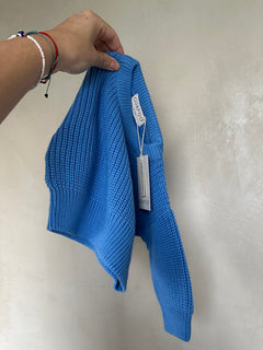 CHUNKY SWEATER | AQUA
