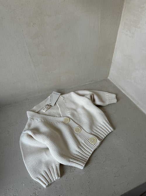 KNIT CARDIGAN OAT