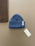 HEAVY RIB BEANIE DEEP BLUE