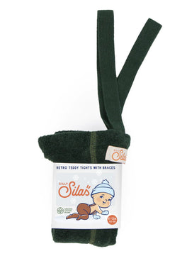 TEDDY STRUMPFHOSE mit TRÄGERN | DARK FOREST GREEN