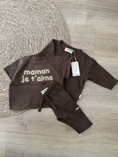 RIB LEGGINGS | CHOCOLATE