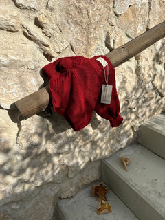 CHUNKY SWEATER CHILI RED
