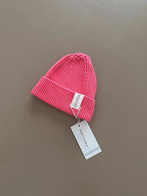 KNIT BEANIE BUBBLEGUM
