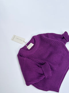 CHUNKY SWEATER COOL GRAPE