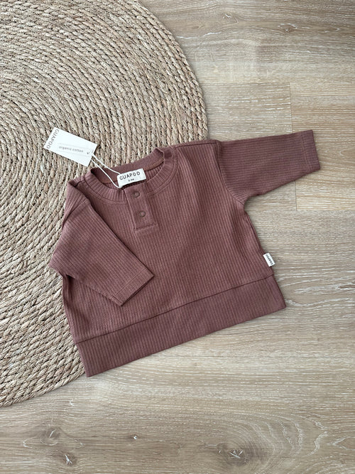 RIB LONGSLEEVE | MOCHA