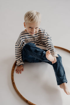 CORDUROY PANTS DEEP BLUE